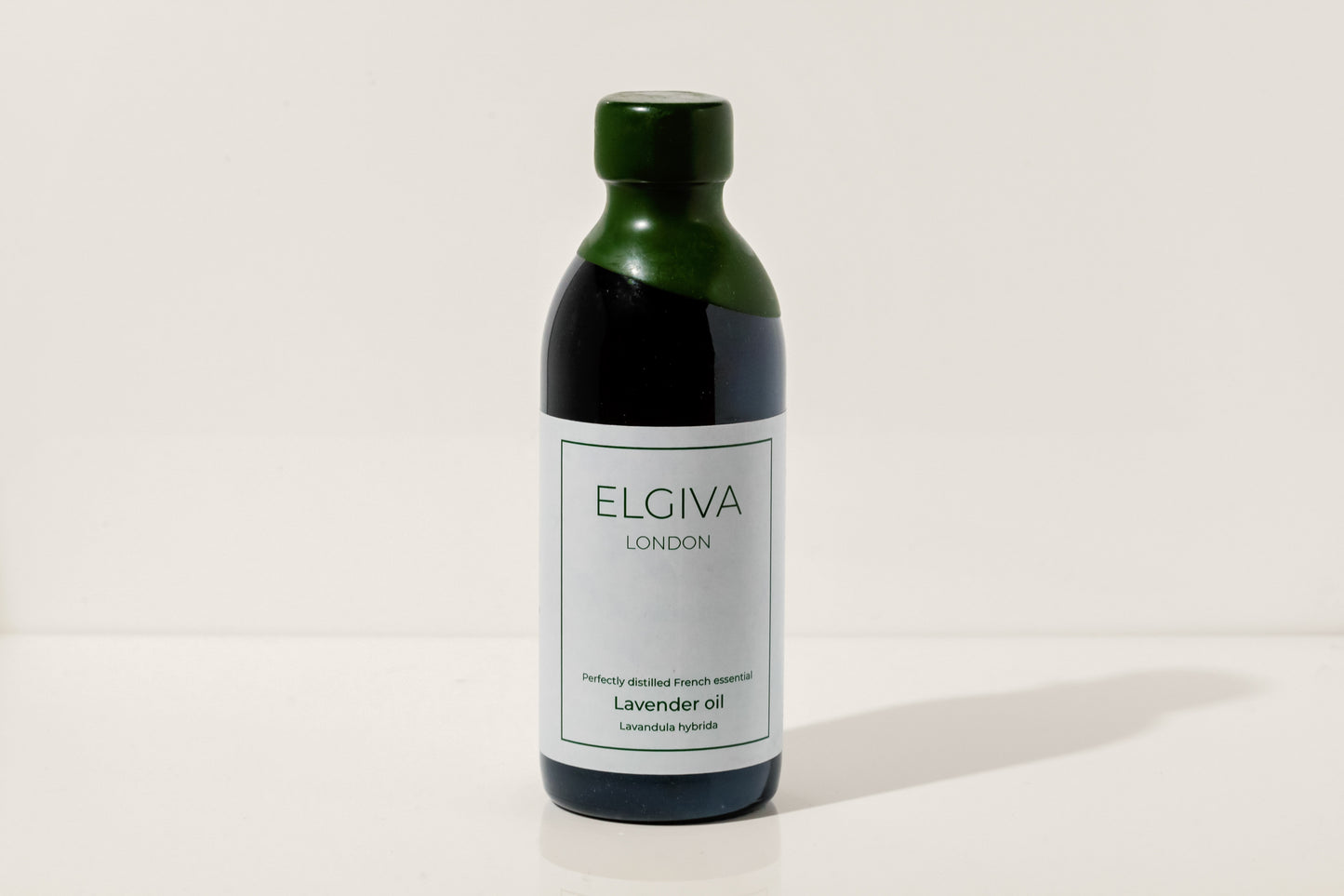 250ml Elgiva London lavender oil in a signature wax topped bottle
