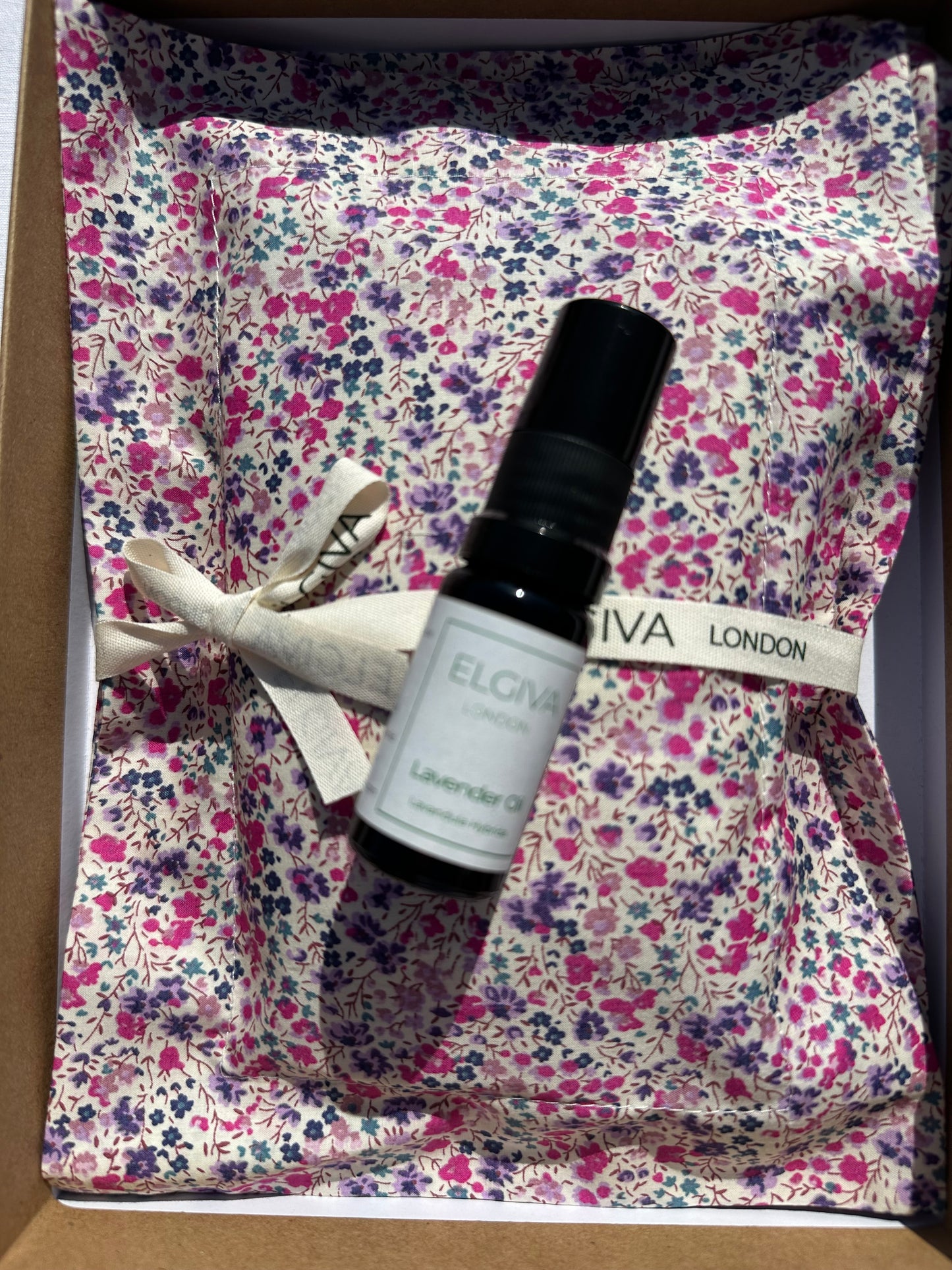 Pink Sprays Liberty Boxed Elgiva Lavender Sachets for Drawers, Hangers, Pillows, Suitcases